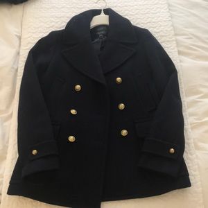 J. Crew Stadium Cloth Peacoat
